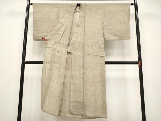 平和屋着物＊夏物 男性 上布 十字絣 麻 逸品 CABF2679tx