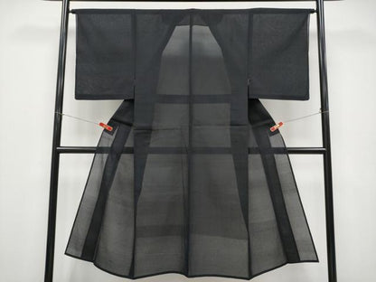 平和屋着物＊夏物 男性 紗紬 縞 正絹 逸品 CABF2687tx