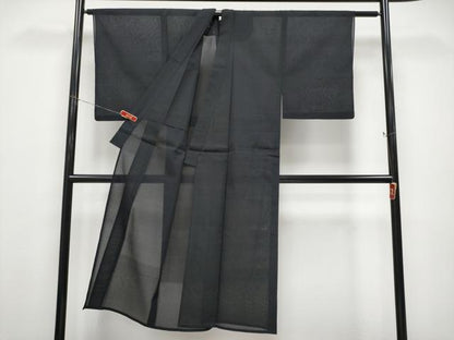平和屋着物＊夏物 男性 紗紬 縞 正絹 逸品 CABF2687tx