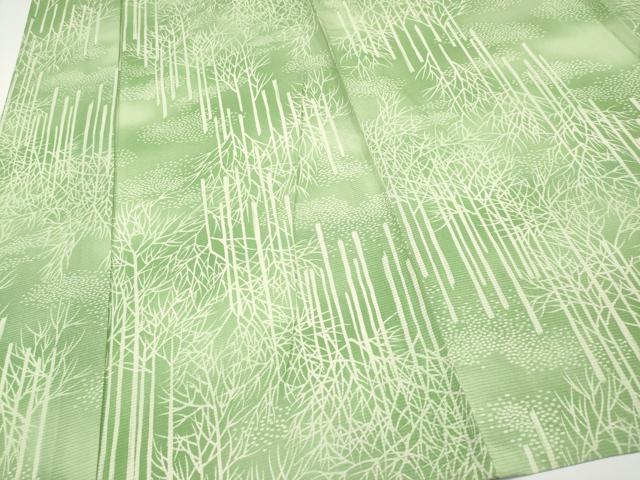 平和屋着物＊夏物　小紋　絽　ロング丈　樹林文　暈し染め　正絹　逸品　CABF2689tx