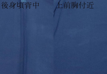 平和屋着物＊夏物 色無地 紗 青藍色 正絹 逸品 CABF2691tx