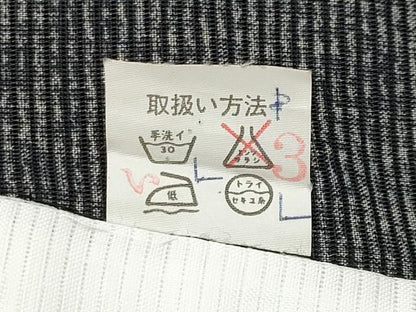 平和屋着物＊夏物　黒留袖　絽　扇面花文　銀彩　洗える着物　CABF2697tx