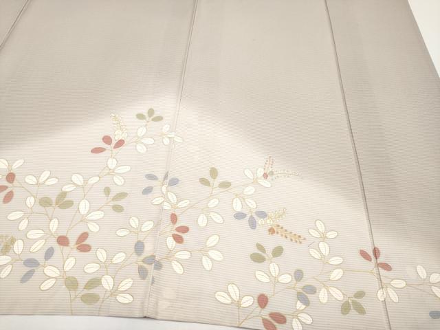 平和屋着物＊夏物　訪問着　絽　萩文　暈し染め　銀彩　正絹　逸品　CABF2699tx
