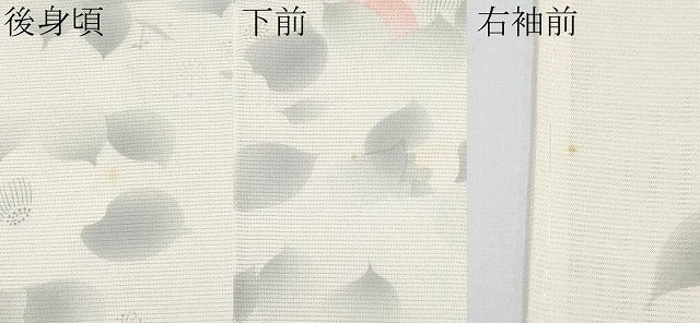 平和屋着物＊夏物 小紋 絽 枝椿 生成り色 正絹 逸品 未使用 CABF2701tx