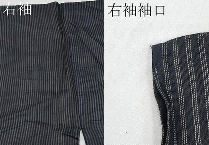 平和屋着物＊夏物 男性 上布 縞 麻 逸品 CABF2702tx