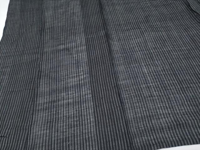 平和屋着物＊夏物 男性 上布 縞 麻 逸品 CABF2702tx