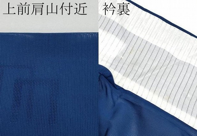 平和屋着物＊夏物 小紋 源氏香紋紗 暈し染め 正絹 逸品 未使用 CABF2703tx
