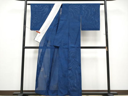 平和屋着物＊夏物 小紋 源氏香紋紗 暈し染め 正絹 逸品 未使用 CABF2703tx