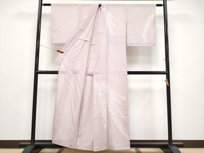 平和屋着物＊夏物 訪問着 絽 枝垂れ花文 銀彩 正絹 逸品 未使用 CABF2706tx