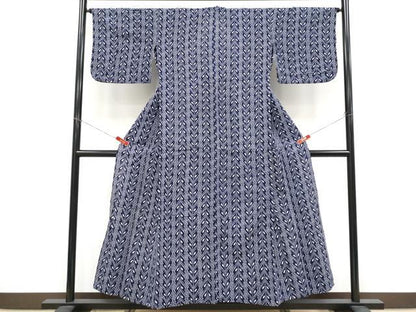 平和屋着物∴夏物　浴衣　枝葉間道　リップル生地　綿　逸品　CABF2712tx