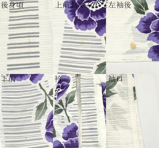 平和屋着物∴夏物 浴衣 綿絽 牡丹 綿 逸品 CABF2721tx