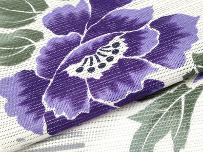 平和屋着物∴夏物 浴衣 綿絽 牡丹 綿 逸品 CABF2721tx