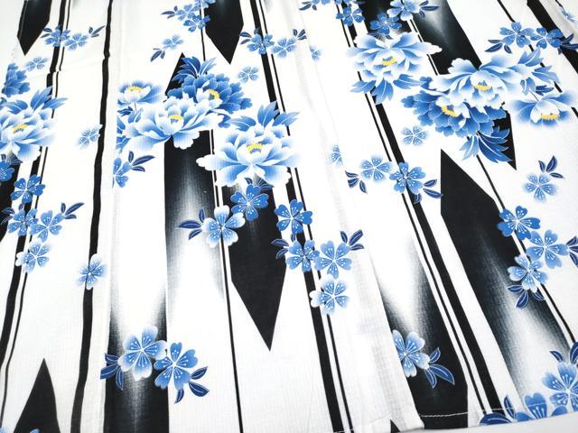 平和屋着物∴夏物 浴衣 綿紅梅 舞花文 綿 逸品 CABF2725tx