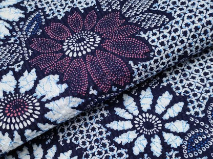 平和屋着物∴夏物 浴衣 枝菊文 リップル生地 綿 逸品 CABF2727tx