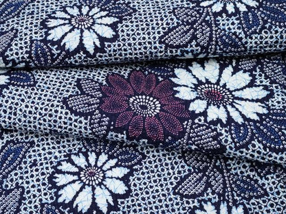 平和屋着物∴夏物 浴衣 枝菊文 リップル生地 綿 逸品 CABF2727tx