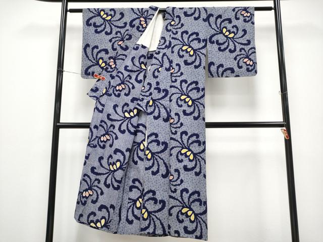 平和屋着物∴夏物 浴衣 乱菊 リップル生地 綿 逸品 CABF2728tx