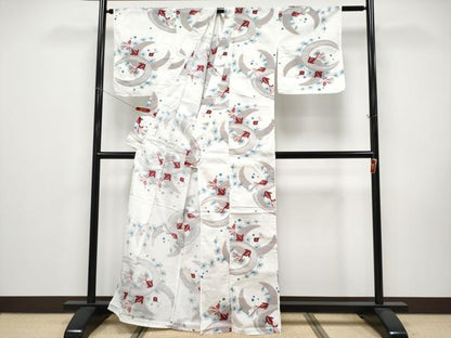 平和屋着物∴夏物 浴衣 金魚 綿 逸品 CABF2741tx