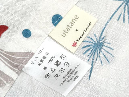 平和屋着物∴夏物 浴衣 金魚 綿 逸品 CABF2741tx