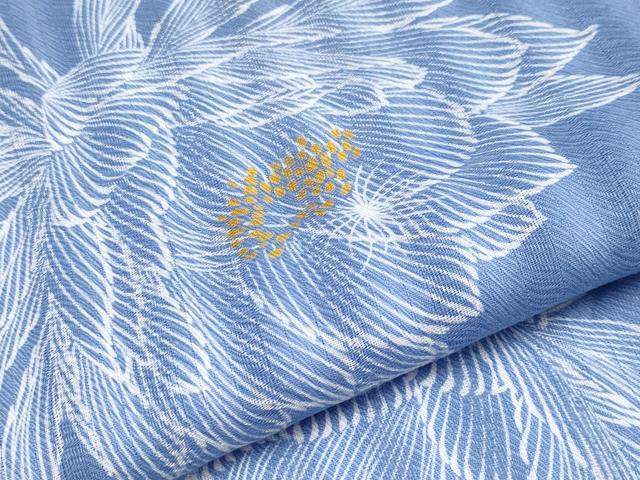 平和屋着物∴夏物 こむさでもーど・COMME CA DU MODE 浴衣 舞花文 日本製 綿 逸品 CABF2742tx