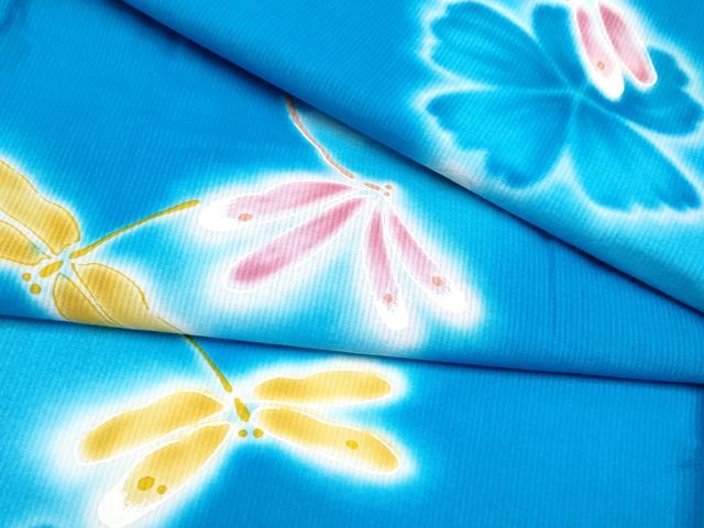 平和屋着物∴夏物 浴衣 世界的ファッションデザイナー 山本寛斎 kansaiブランド トンボ 暈し染め 日本製 綿 逸品 CABF2745tx