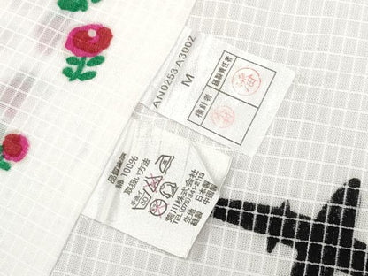 平和屋着物∴夏物 浴衣 綿紅梅 バラ 綿 逸品 CABF2748tx