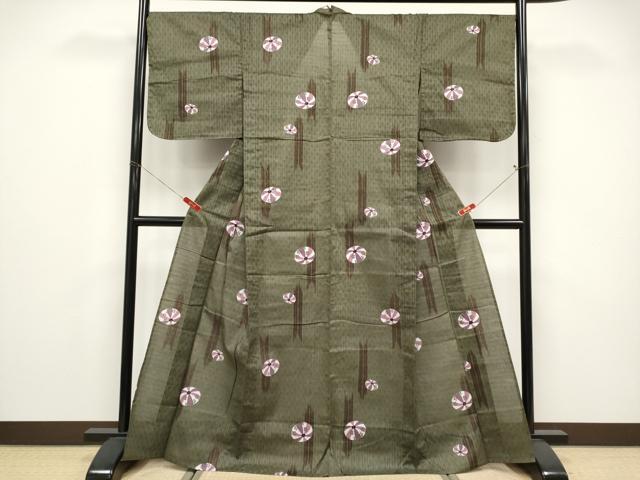 平和屋着物∴夏物 浴衣 番傘 綿 逸品 未使用 CABF2763tx