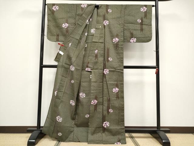 平和屋着物∴夏物 浴衣 番傘 綿 逸品 未使用 CABF2763tx