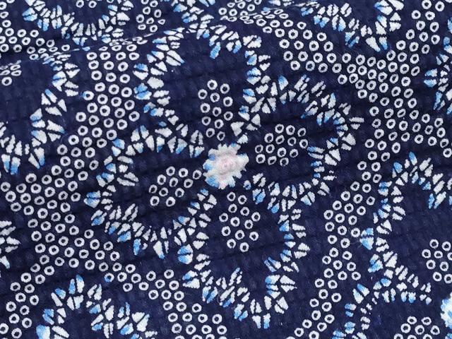 平和屋着物∴夏物 浴衣 花菱文 リップル生地 綿 逸品 CABF2766tx