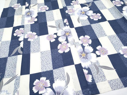 平和屋着物∴夏物 浴衣 綿紅梅 舞花文 綿 逸品 CABF2769tx