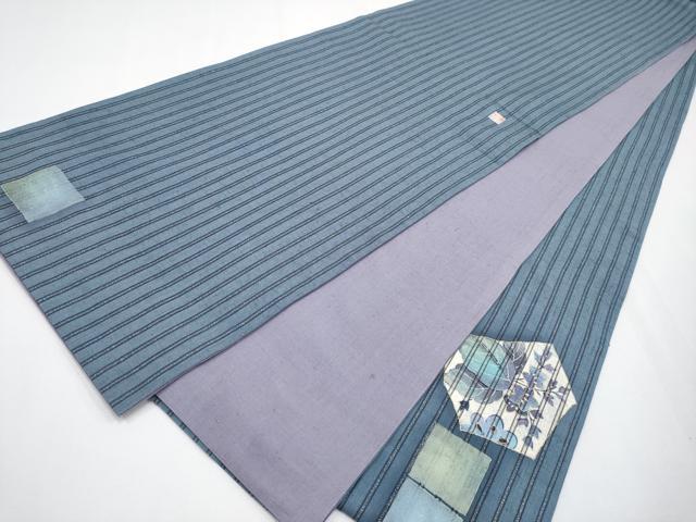 平和屋着物●太鼓柄袋帯　作家物　紬地　桐花文　金彩　正絹　逸品　CABF2775tx
