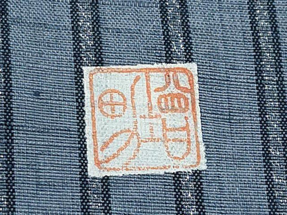 平和屋着物●太鼓柄袋帯　作家物　紬地　桐花文　金彩　正絹　逸品　CABF2775tx