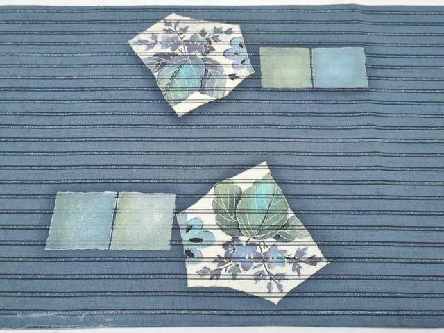 平和屋着物●太鼓柄袋帯　作家物　紬地　桐花文　金彩　正絹　逸品　CABF2775tx