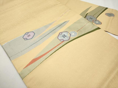 平和屋着物●九寸名古屋帯　吉祥文　正絹　逸品　CABF2788tx