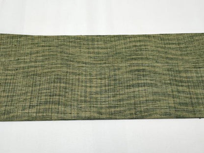 平和屋着物●九寸名古屋帯　紬地　間道　金糸　正絹　逸品　CABF2795tx