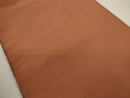 平和屋着物◎八寸名古屋帯 色無地 ときがら茶色 正絹 逸品 CABF2847ze