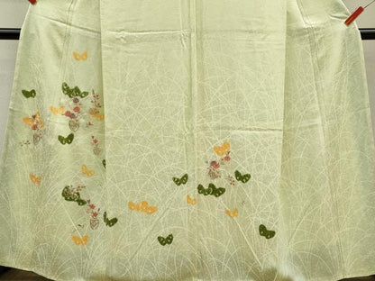 平和屋着物■訪問着 刺繍 花籠文 金糸 正絹 逸品 未使用 CABF2881ze