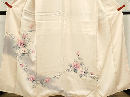 平和屋着物■訪問着 手描き 枝花文 暈し染め 正絹 逸品 CABF2882ze