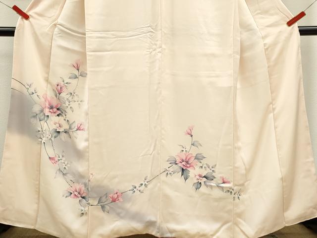 平和屋着物■訪問着 手描き 枝花文 暈し染め 正絹 逸品 CABF2882ze