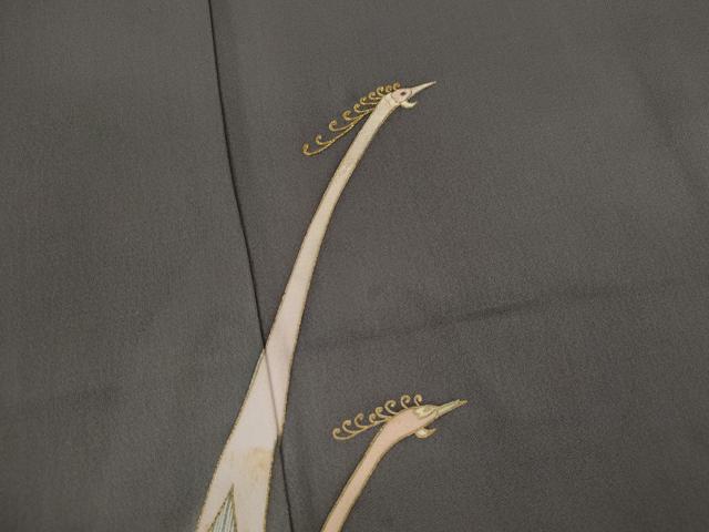平和屋着物■訪問着 刺繍 孔雀 暈し染め 金彩 正絹 逸品 CABF2885ze