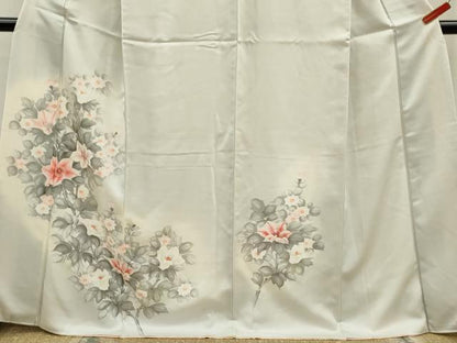 平和屋着物■訪問着 手描き 枝花文 暈し染め 正絹 逸品 CABF2887ze