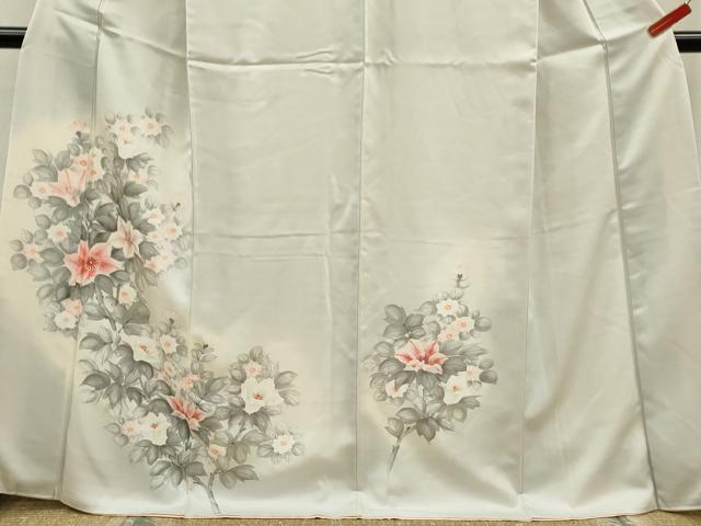 平和屋着物■訪問着 手描き 枝花文 暈し染め 正絹 逸品 CABF2887ze