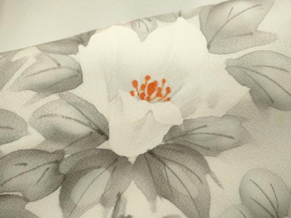 平和屋着物■訪問着 手描き 枝花文 暈し染め 正絹 逸品 CABF2887ze