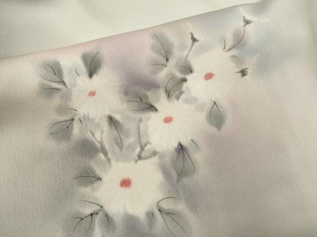 平和屋着物■訪問着 手描き 枝花文 暈し染め 正絹 逸品 CABF2891ze