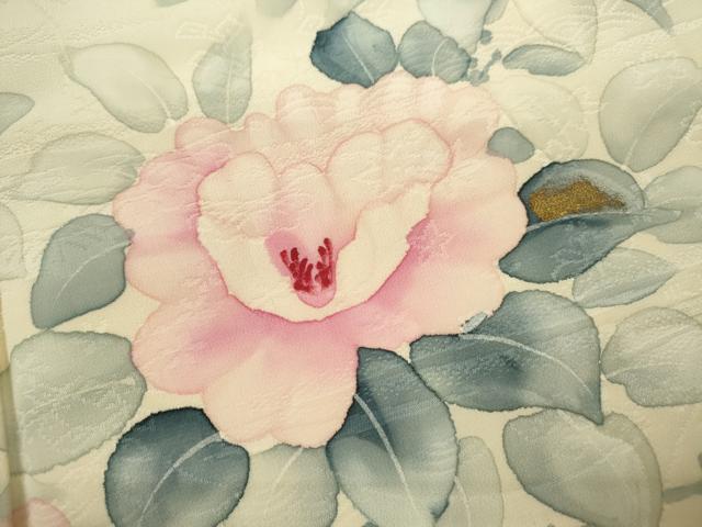 平和屋着物■訪問着 手描き 枝花文 金彩 正絹 逸品 CABF2893ze
