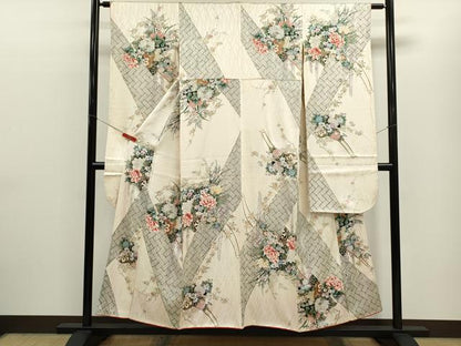 平和屋着物■豪華振袖　花車文　金彩　正絹　逸品　CABF2895ze