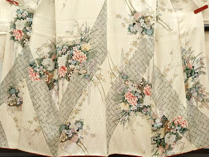 平和屋着物■豪華振袖　花車文　金彩　正絹　逸品　CABF2895ze