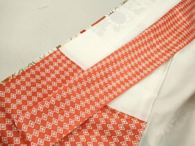 平和屋着物■豪華振袖 吉祥枝花文 金通し地 正絹 逸品 CABF2898ze