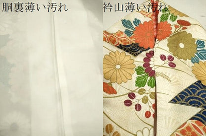 平和屋着物■豪華振袖 吉祥枝花文 金通し地 正絹 逸品 CABF2898ze