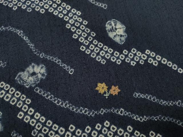 平和屋着物■中国三大刺繍 相良刺繍 訪問着 絞り 刺繍 吉祥草花文 正絹 逸品 CABF2901ze