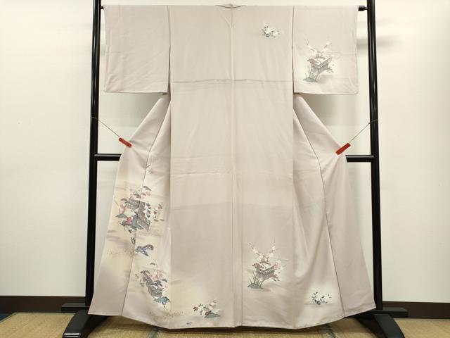 平和屋着物■訪問着 松竹梅籬草花文 暈し染め 金彩 やまと謹製 正絹 逸品 CABF2910ze